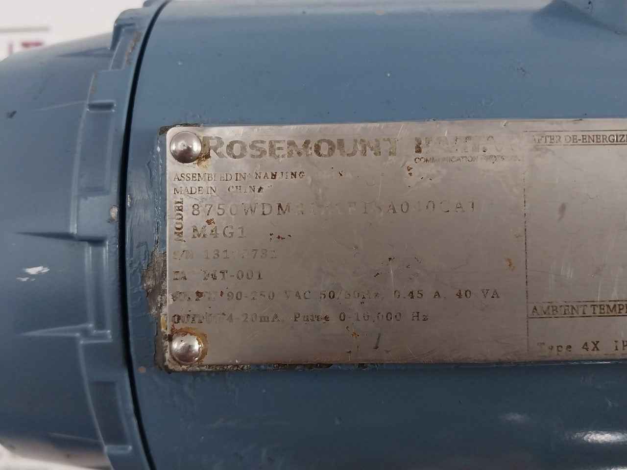 Rosemount 8750Wdmr1A1F18A040Ca1 Magnetic Flow Transmitter Ip66 Rev: Ac 90-250Vac