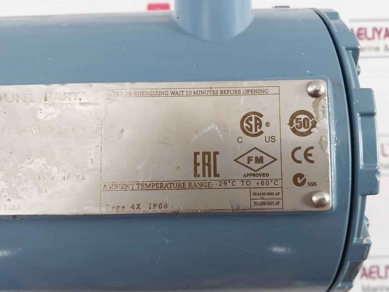 Rosemount 8750Wdmr1A1F18A040Ca1 Magnetic Flow Transmitter Ip66 Rev: Ac 90-250Vac