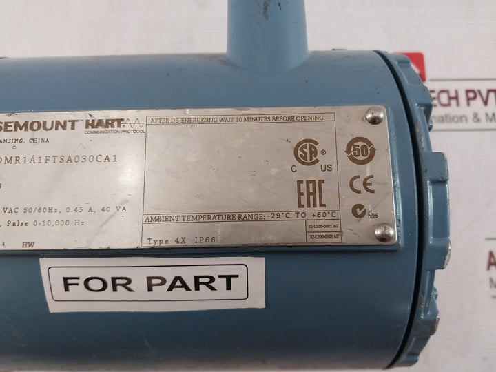 Rosemount 8750Wdmr1A1Ftsa030Ca1M4 Transmitter 90-250 Vac 50/60Hz