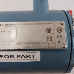 Rosemount 8750Wdmr1A1Ftsa030Ca1M4 Transmitter 90-250 Vac 50/60Hz