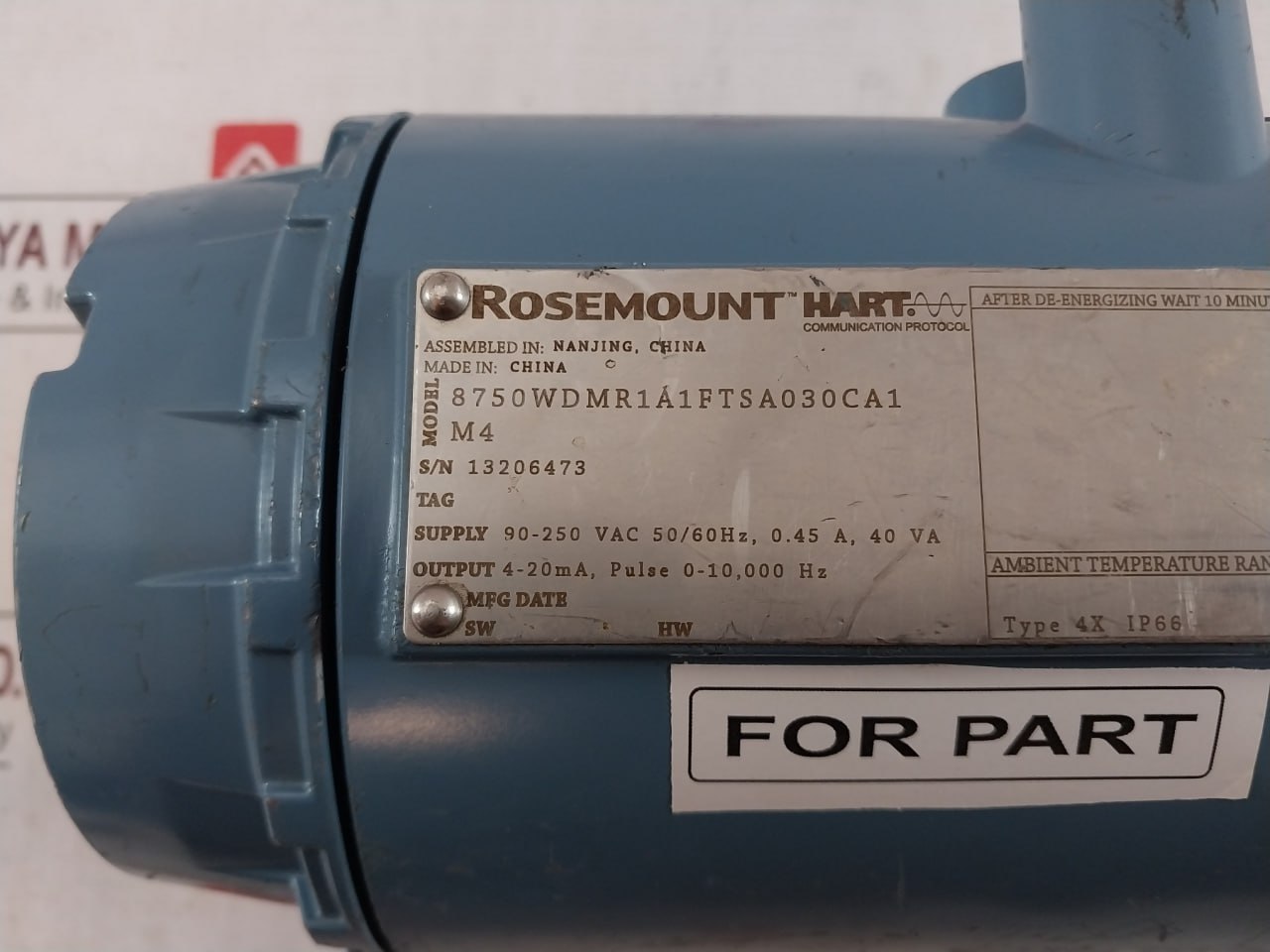 Rosemount 8750Wdmr1A1Ftsa030Ca1M4 Transmitter 90-250 Vac 50/60Hz