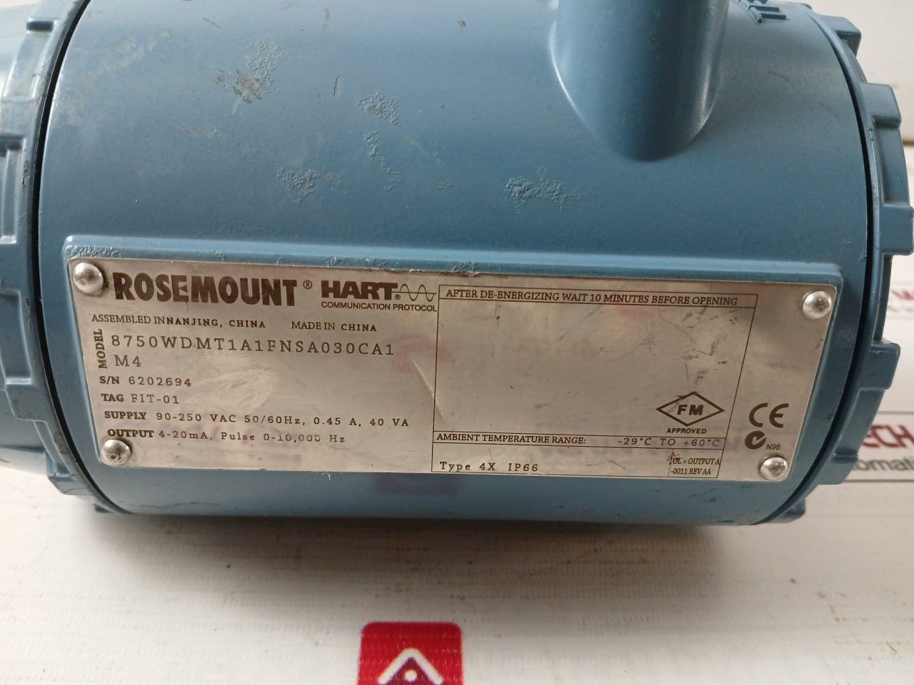 Rosemount 8750Wdmt1A1Fnsa030Ca1 M4 Magnetic Flow Meter Ip66 90-250 Vac 50/60Hz