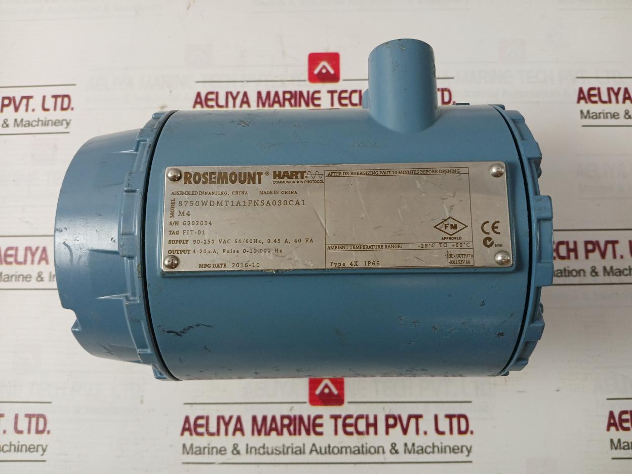 Rosemount 8750Wdmt1A1Fnsa030Ca1 M4 Magnetic Flow Meter Ip66 90-250 Vac 50/60Hz