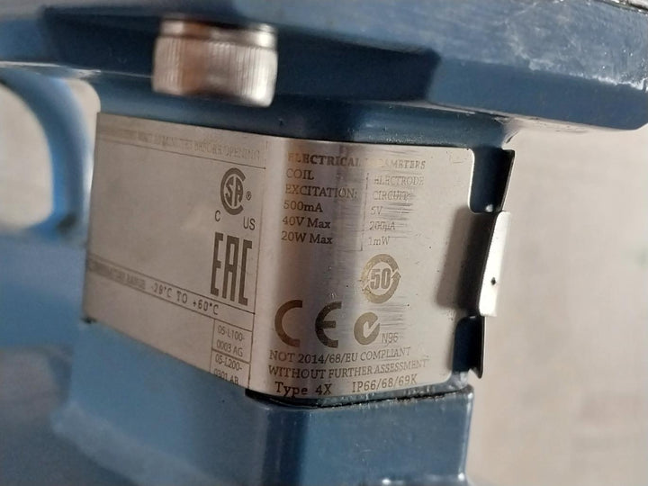 Rosemount 8750Wdmt1A1Fnsa040Ca1M4 Magnetic Flowmeter Rev: Ac 285Psig/1.96Mpa