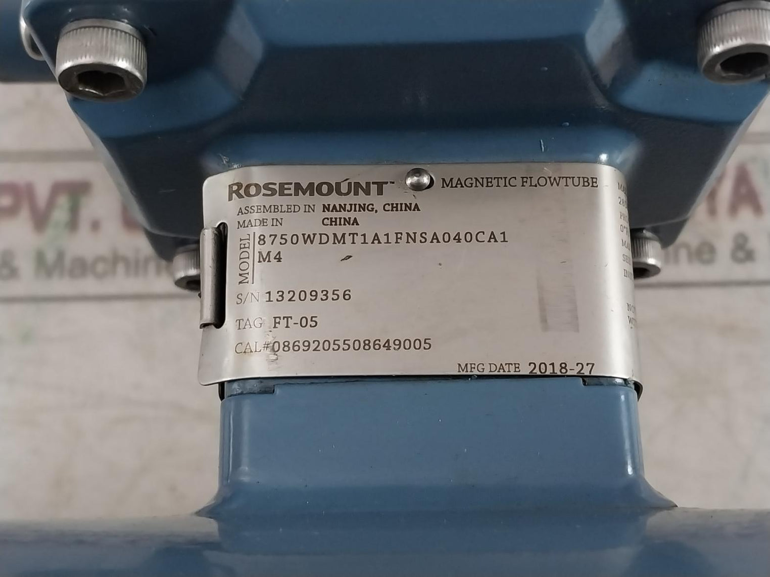Rosemount 8750Wdmt1A1Fnsa040Ca1M4 Magnetic Flowmeter Rev: Ac 285Psig/1.96Mpa