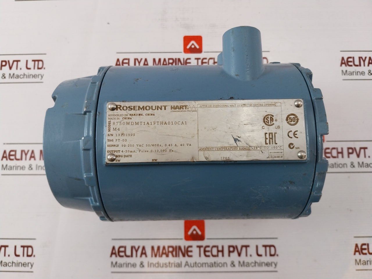 Rosemount 8750Wdmt1A1Ftha010Ca1M4 Magnetic Flowmeter 90-250 Vac 50/60Hz 4-20Ma