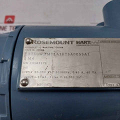 Rosemount 8750Wdmt1A1Ftsa005Sa1M4 Magnetic Flow Meter Rev Ac Type 4X Ip66