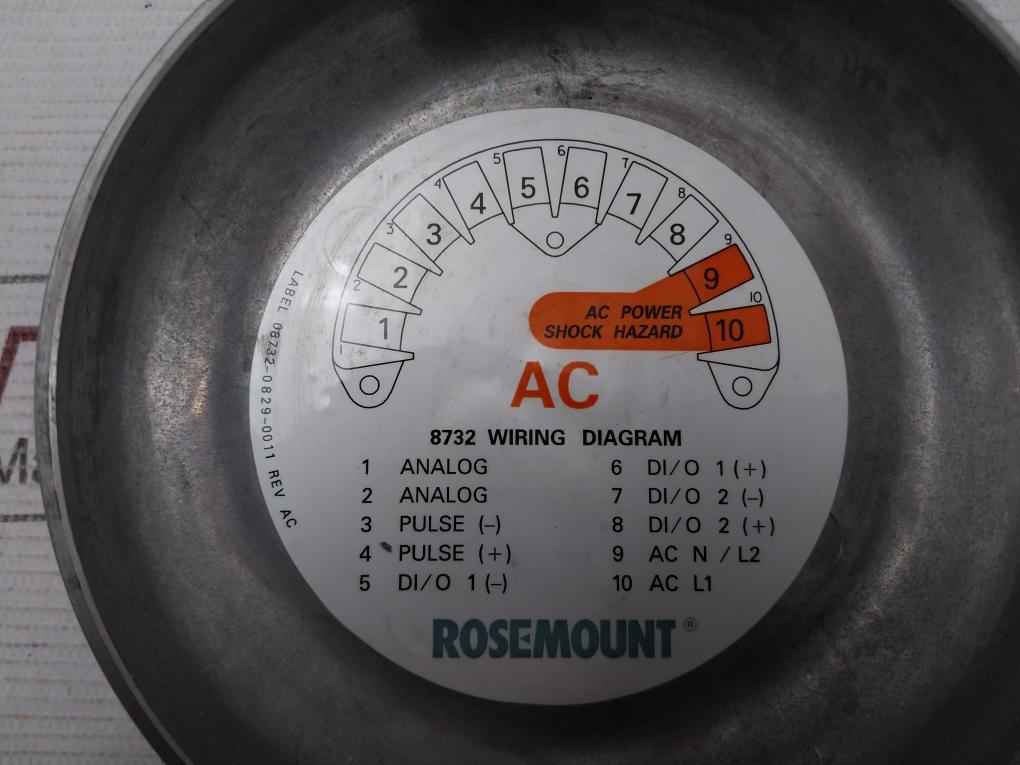 Rosemount 8750Wdmt1A1Ftsa005Sa1M4 Magnetic Flow Meter Rev Ac Type 4X Ip66