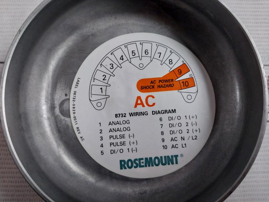 Rosemount 8750Wdmt1A1Ftsa010Sa1 Magnetic Flowmeter 90-250 Vac 40Va