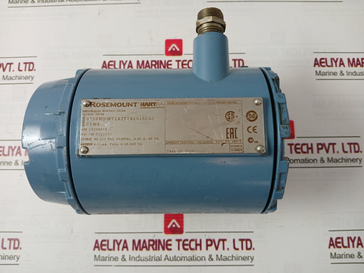 Rosemount 8750Wdmt1A1Ftsa015Ca1C1M4 Magnetic Flow Meter Rev Ac 90–250Vac 50/60Hz