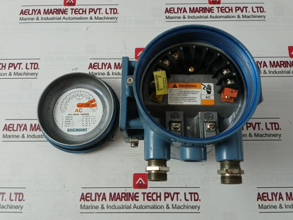 Rosemount 8750Wdmt1A1Ftsa015Ca1C1M4 Magnetic Flow Meter Rev Ac 90–250Vac 50/60Hz