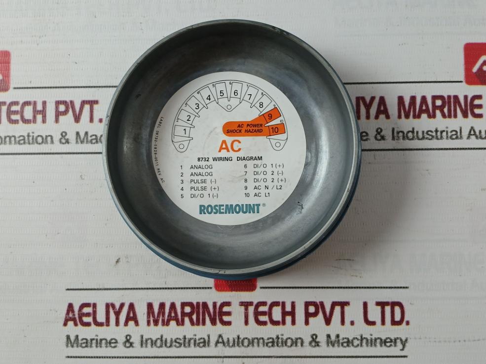 Rosemount 8750Wdmt1A1Ftsa015Ca1C1M4 Magnetic Flow Meter Rev Ac 90–250Vac 50/60Hz