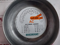 Rosemount 8750Wdmt1A1Ftsa015Ca1M4 Magnetic Flow Meter Rev: Ac 90-250 Vac
