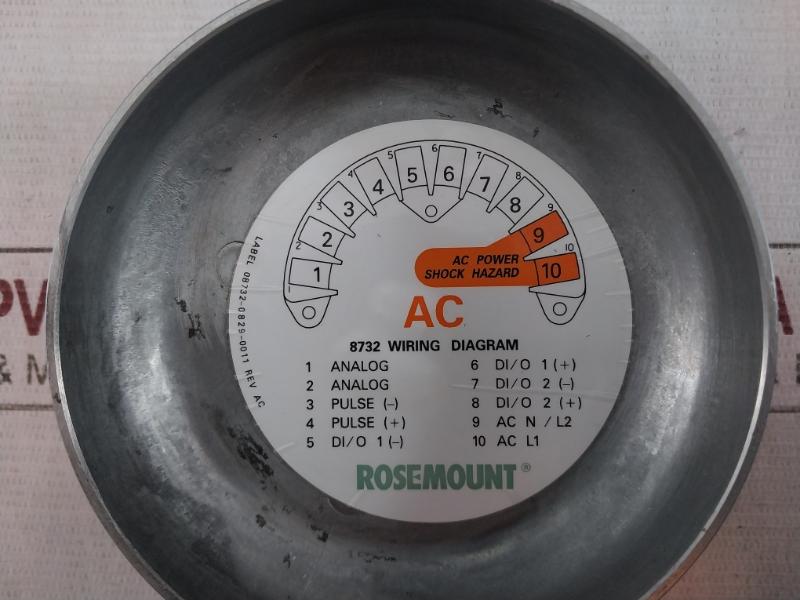 Rosemount 8750Wdmt1A1Ftsa015Ca1M4 Magnetic Flow Meter Rev: Ac Ip66
