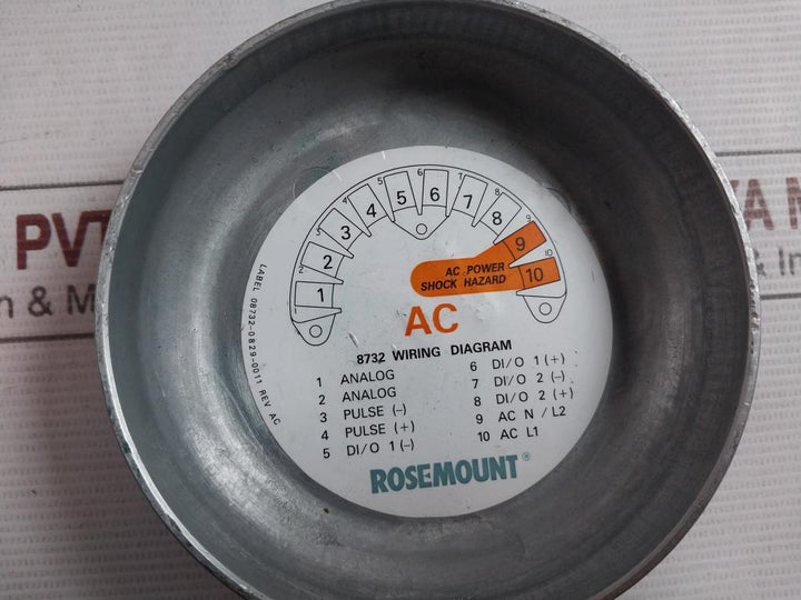 Rosemount 8750Wdmt2A1Fnha020Ca3 Magnetic Flowmeter Hart 12-42Vdc