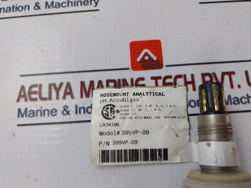 Rosemount 9240039-01/E PH/ORP Accuglass Sensor 399VP-09
