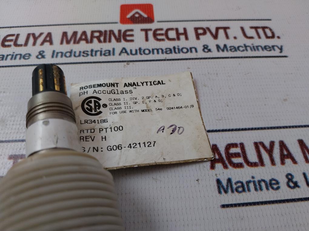 Rosemount 9240039-01/E PH/ORP Accuglass Sensor 399VP-09