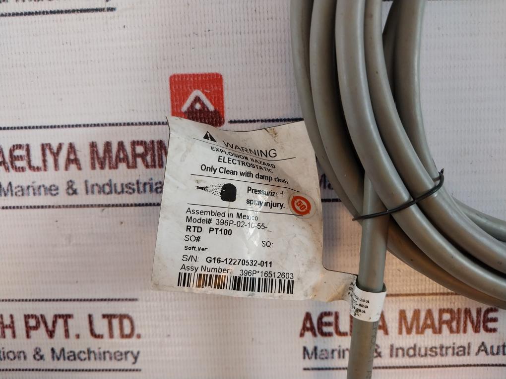 Rosemount Analytical 396P-02-10-55 Ph/Orp Sensor 5 Meter Rtd Pt100