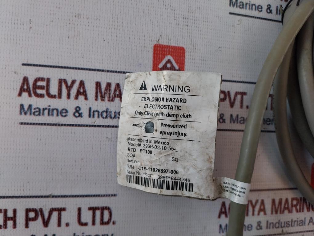 Rosemount Analytical 396P-02-10-55 Ph Sensor 100-1135 Kpa 5Meter