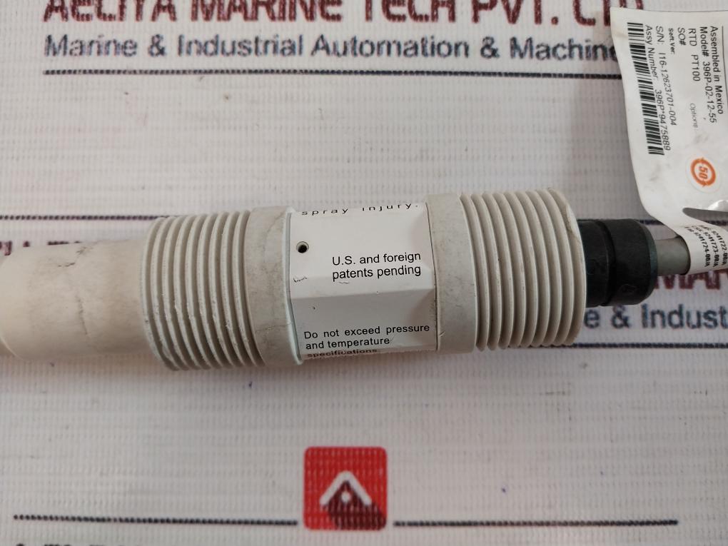 Rosemount Analytical 396P-02-12-55 Ph/Orp Sensor Rtd Pt100