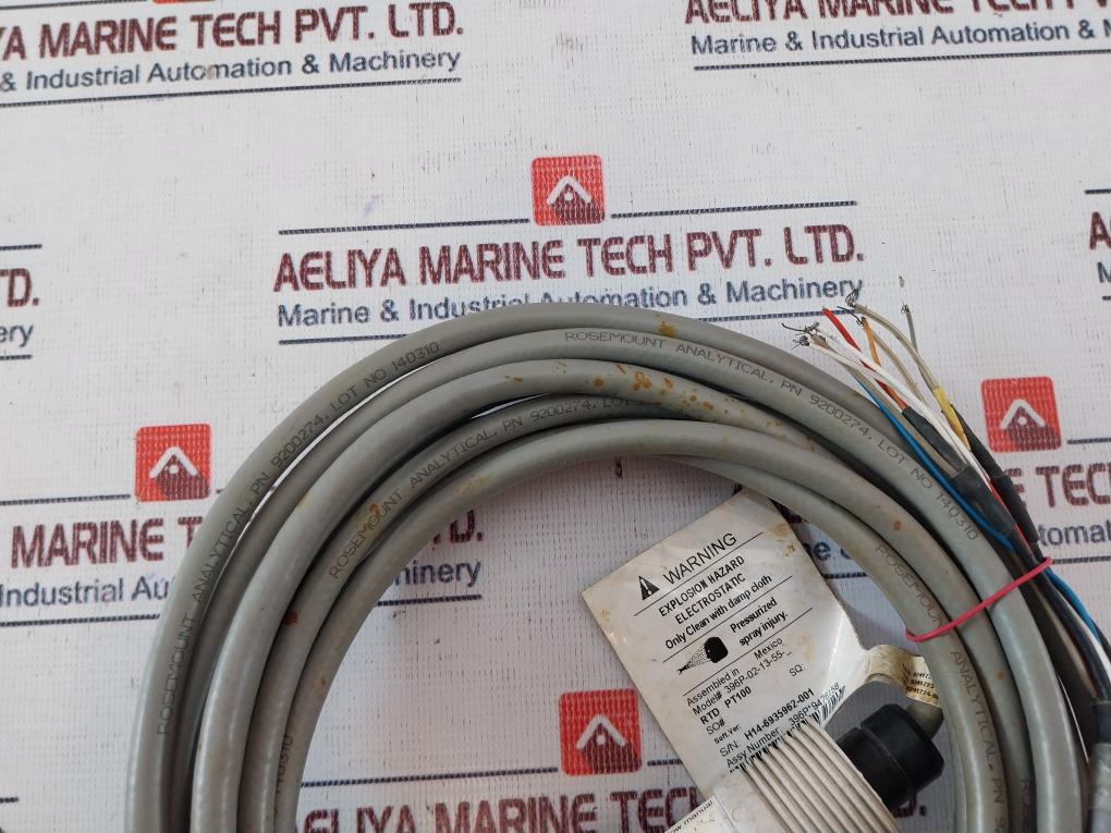 Rosemount Analytical 396P-02-13-55 Ph Orp Sensor Cable 5 Meter 9200274