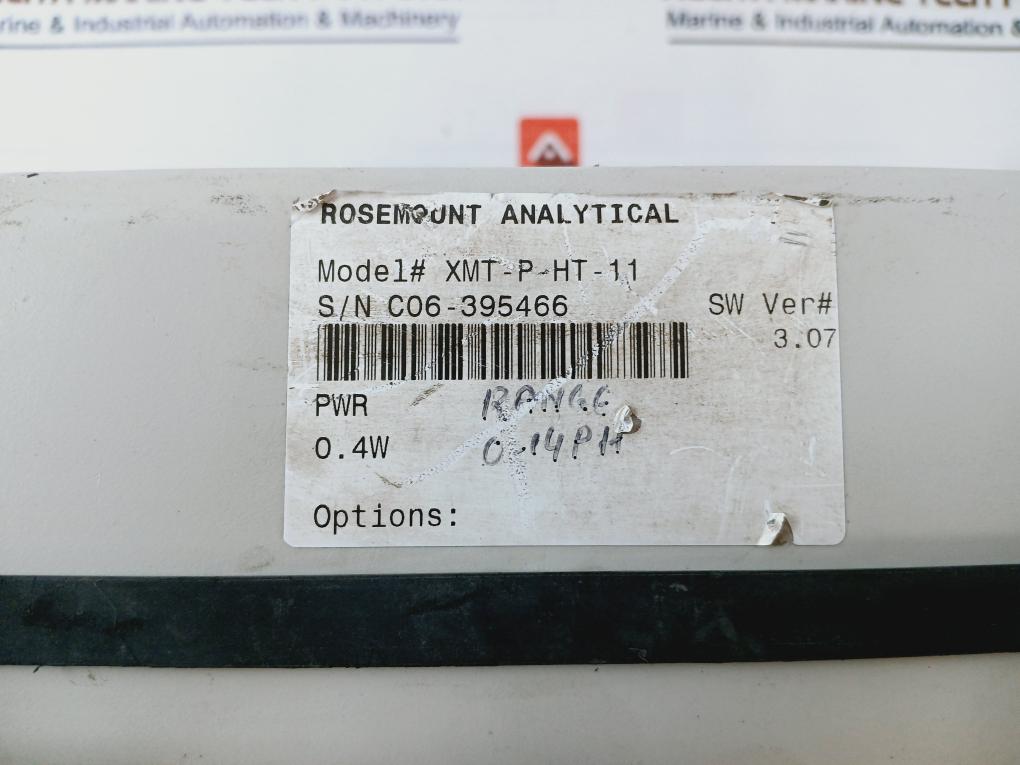 Rosemount Analytical Xmt-p-ht-11 Transmitter