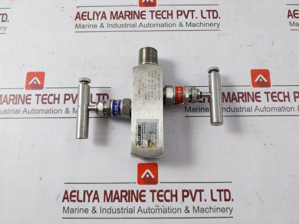 Rosemount C30610-1126-0000 In-line Manifold Transmitter 10000 Psi At 85°F M1889