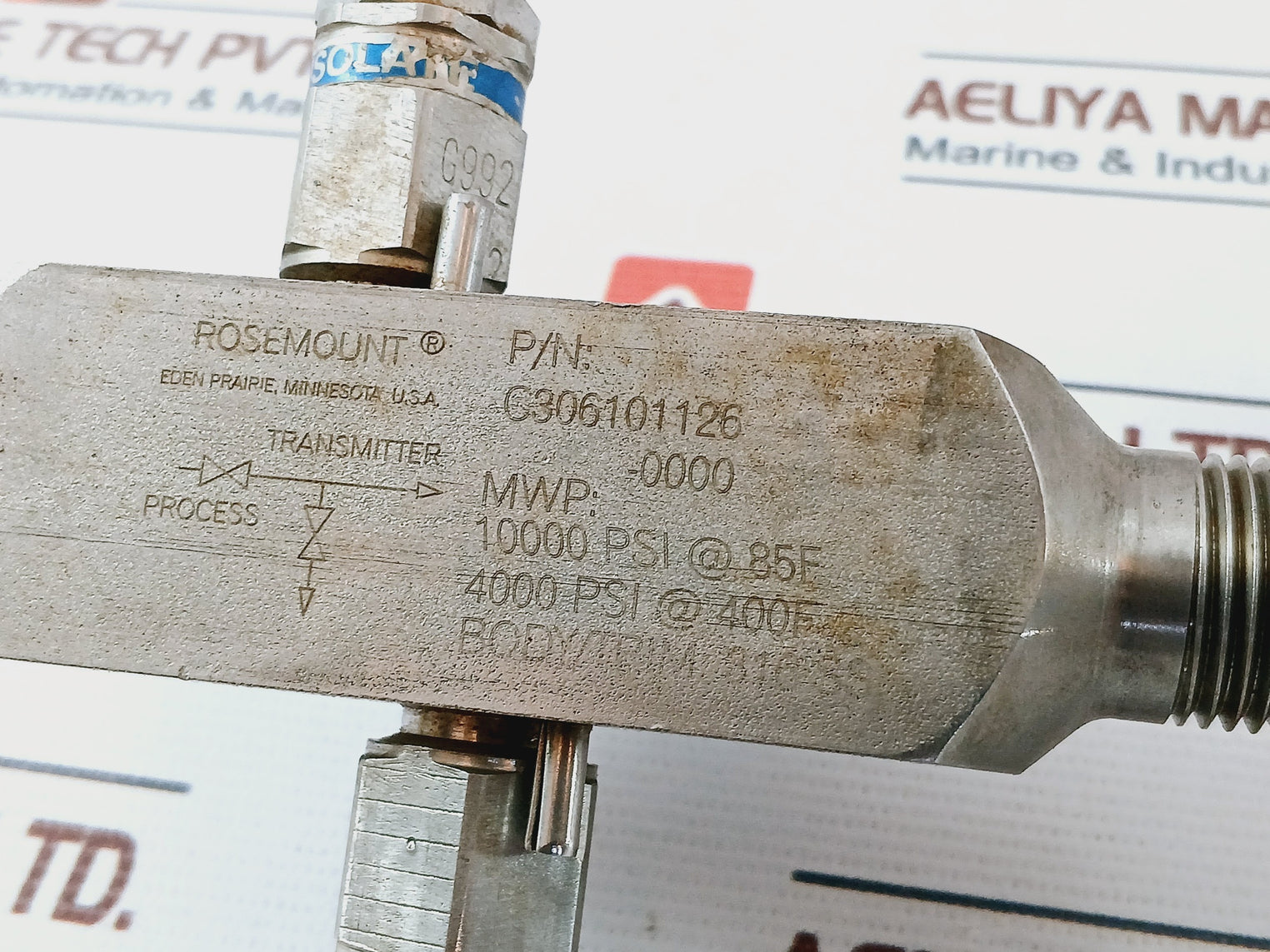 Rosemount C306101126-0000 316 Ss Gage/ Transmitter Manifold G992, M451