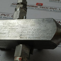 Rosemount C306101126-0000 Transmitter Manifold 10000 Psi At 85F