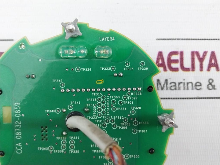 Rosemount Cca 08732-0859 Electromagnetic Flow Meter Display Pcb Module 94V-0