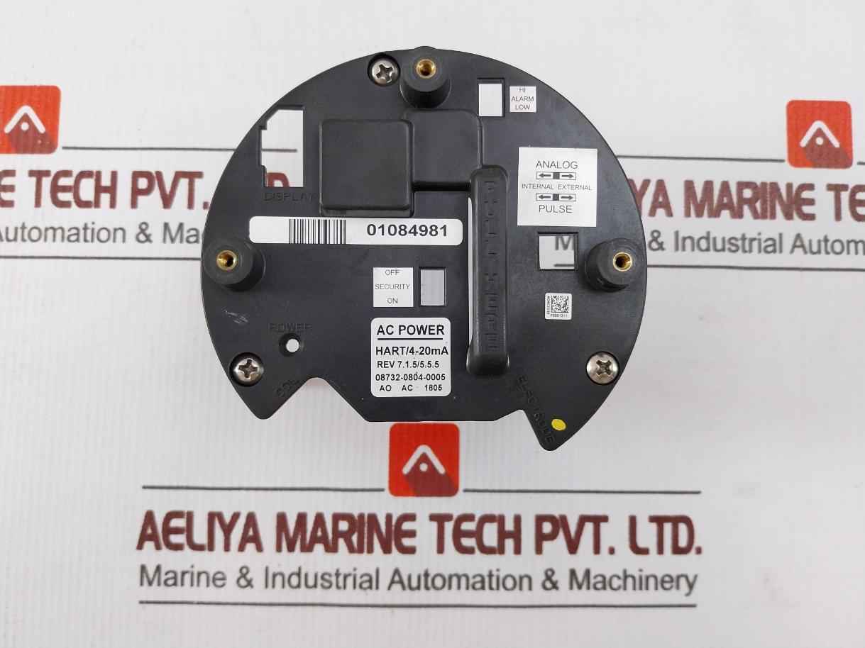 Rosemount Cca 08732-0859 Electromagnetic Flow Meter Display Rev 7.1.5/5.5.5