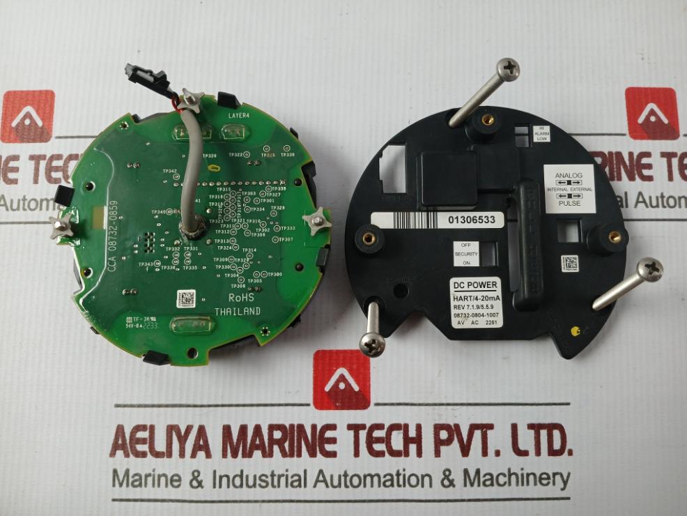 Rosemount Cca 08732-0859 Electromagnetic Flow Meter Display Rev 7.1.9/5.5.9