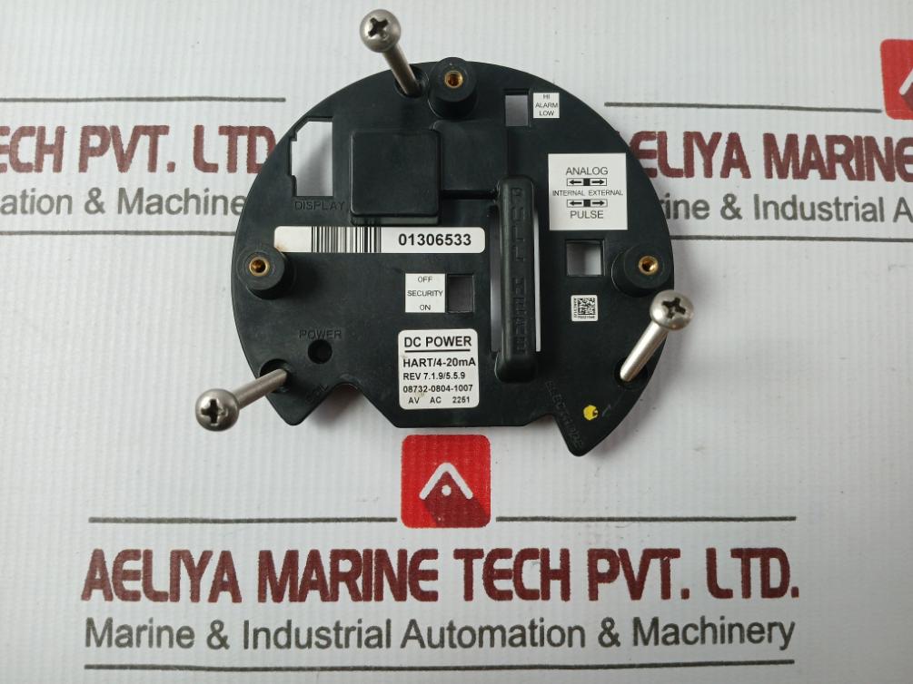 Rosemount Cca 08732-0859 Electromagnetic Flow Meter Display Rev 7.1.9/5.5.9
