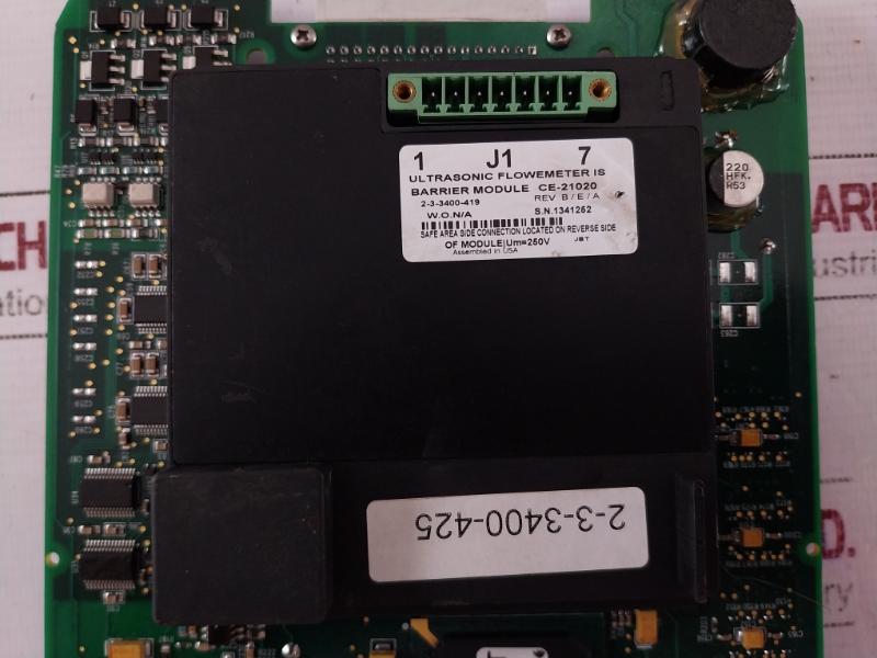 Rosemount Ce-21020 Ultrasonic Flowmeter Is Barrier Module 1343028