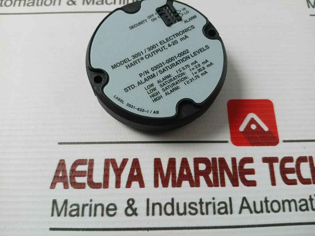 Rosemount/Hart 03031-0193-0103 Lcd Display Meter 4-20 Ma Used