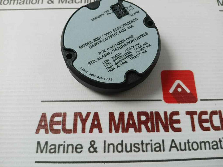 Rosemount/Hart 03031-0193-0103 Lcd Display Meter 4-20 Ma Used