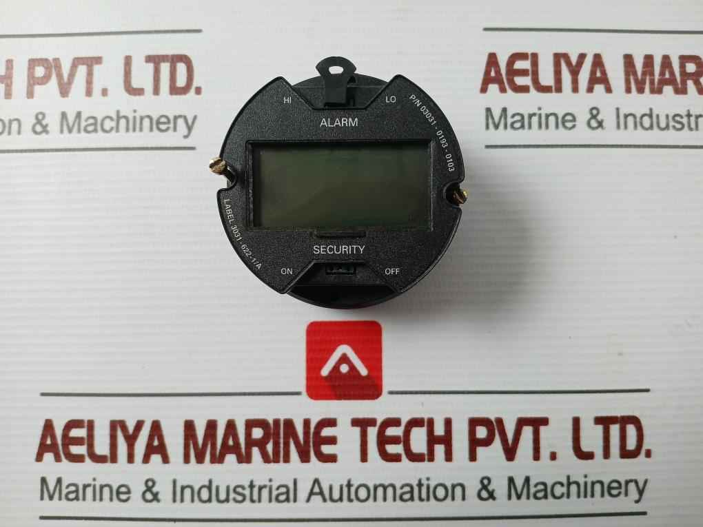Rosemount/Hart 03031-0193-0103 Lcd Display Meter 4-20 Ma Used