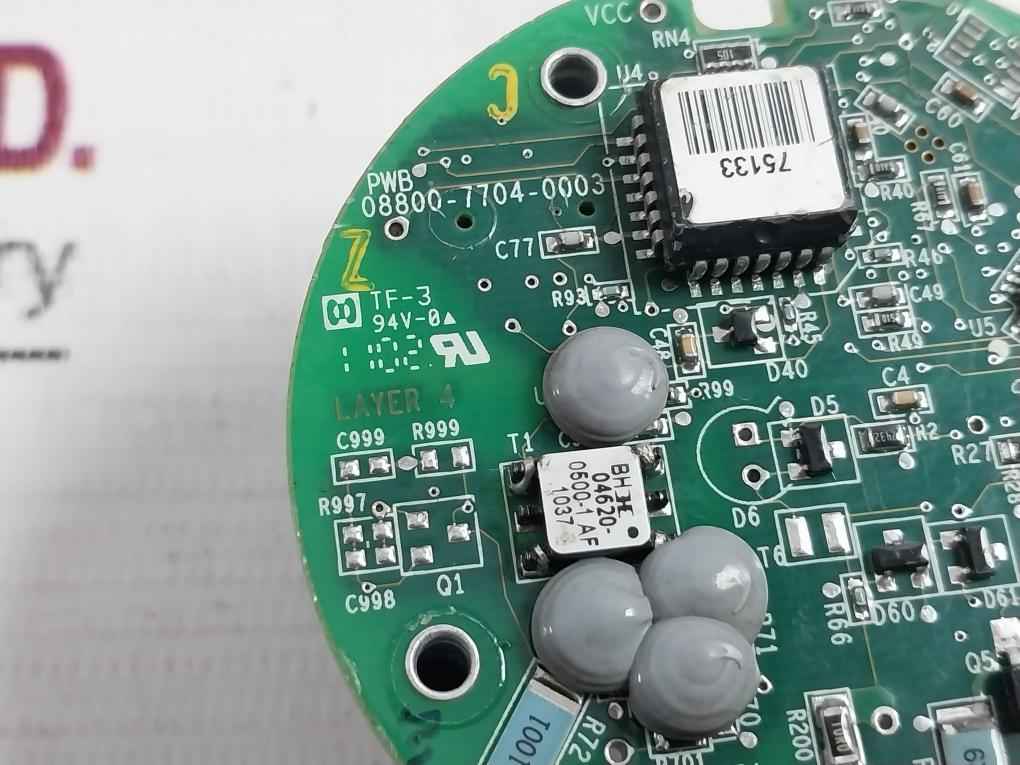 Rosemount Pwb 08800-7704-0003 Printed Circuit Board Module 94V