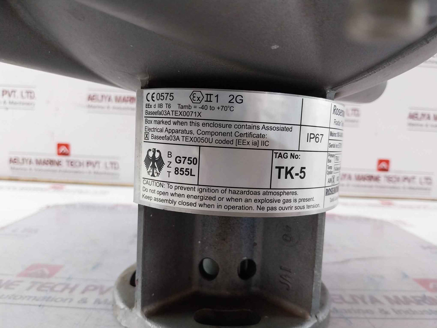 Rosemount Rtg 3930 Tankradar Rex Gauging System 100-240Vac 50-60Hz 80W Max