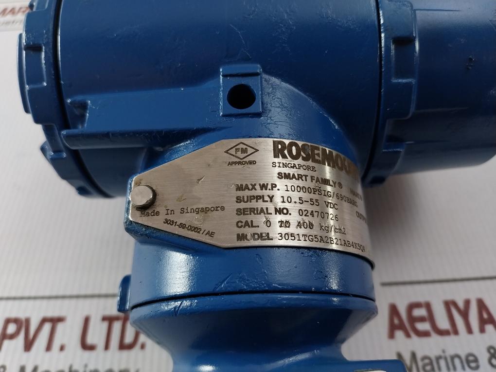 Rosemount 3051Tg5A2B21Ab4K5Q4 Hart Pressure Transmitter 4-20Ma 10.5-55Vdc