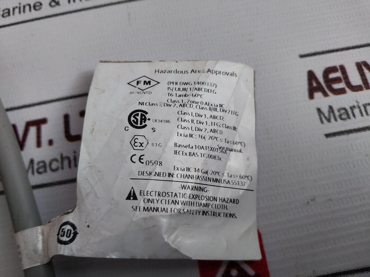 Rosemount 396P-02-10-55 Ph Sensor 9200274