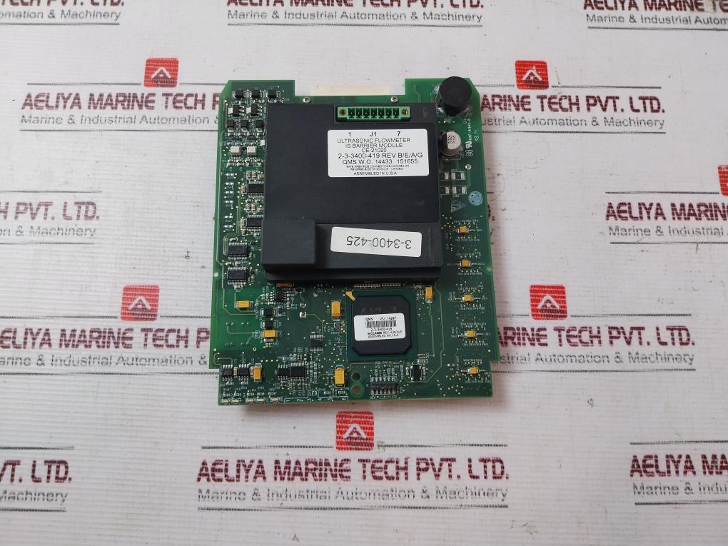 Rosemount Ce-21020 Is Barrier Pcb Module For Ultrasonic Flowmeter Rev: B/E/A/G

