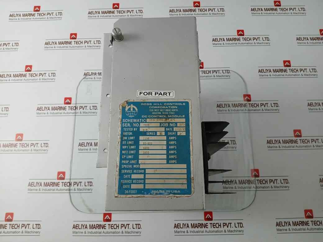 Ross Hill 0522-2400 Dc Control Module Rev A-c 0905-1528-01 (Not Working)