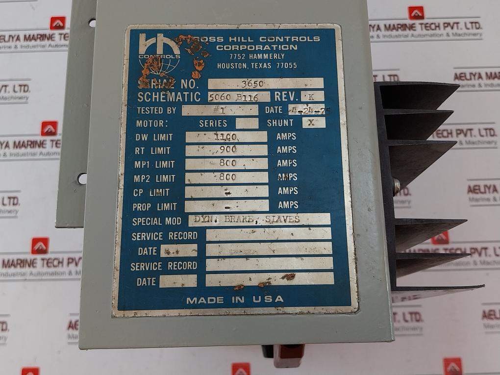 Ross Hill 5060 B116 Dc Control Module
