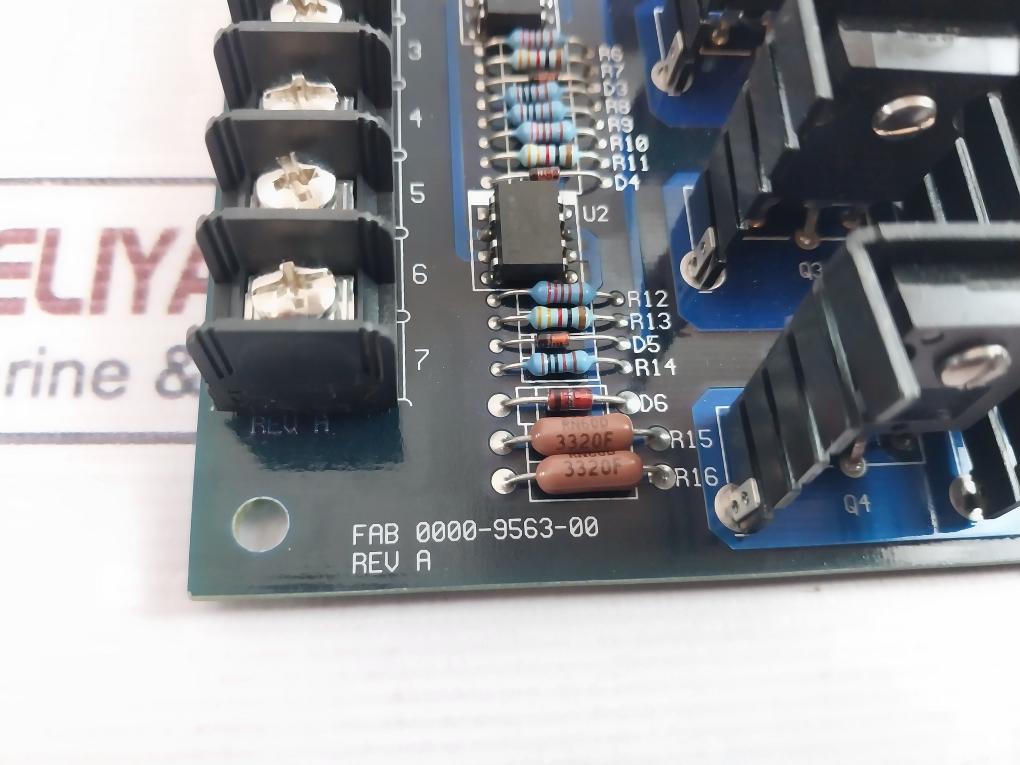 Ross Hill Controls 0000-9562-00 4 Solid State Relay Ckt Board