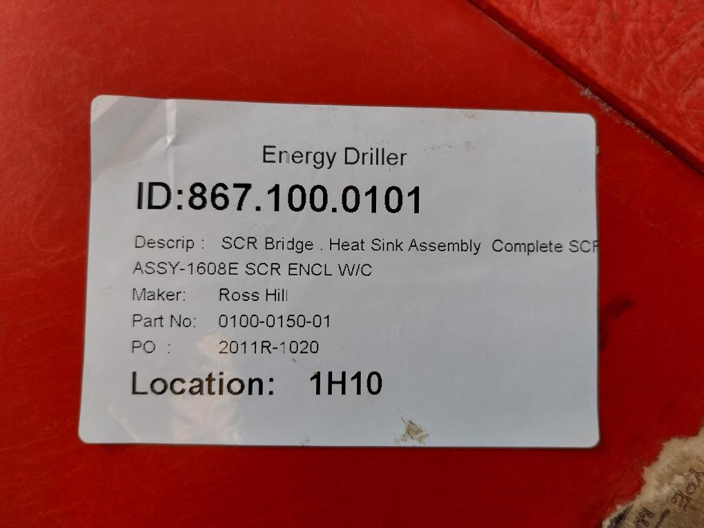 Ross Hill Controls 0100-0150-01 Scr Sink Assembly 867.100.0101