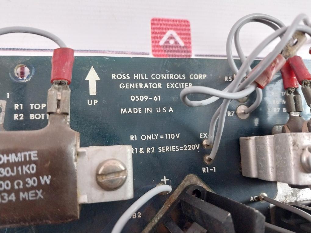 Ross Hill Controls 0509-61 Generator Exciter Rev: C 110V