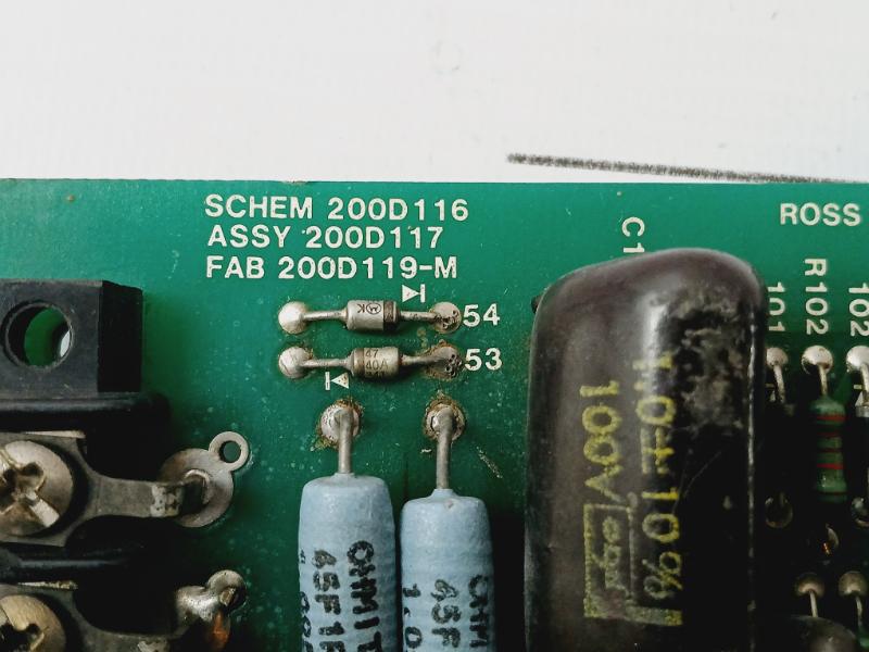 Ross Hill Controls 200D117 DC Regulator Circuit Board