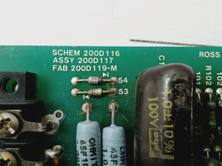 Ross Hill Controls 200D117 DC Regulator Circuit Board