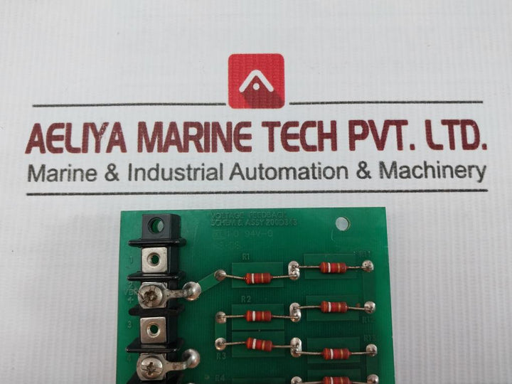 Ross Hill Controls Voltage Feedback Pcb Module 200D343 Rev-b